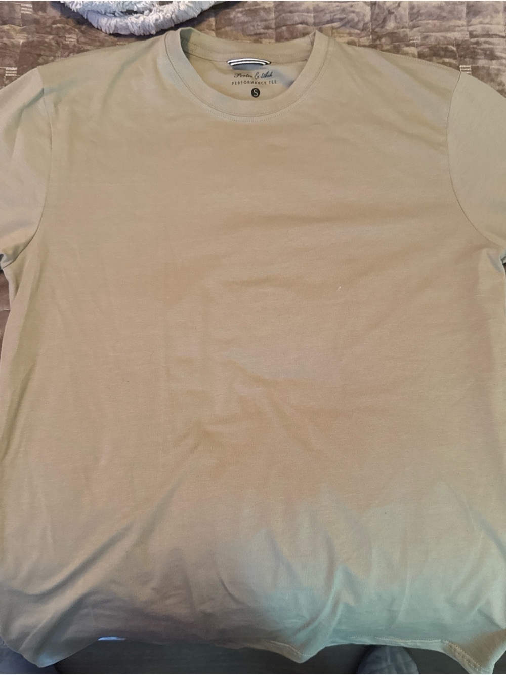 Peter Millar Short-Sleeve Crew Tee in Light Olive